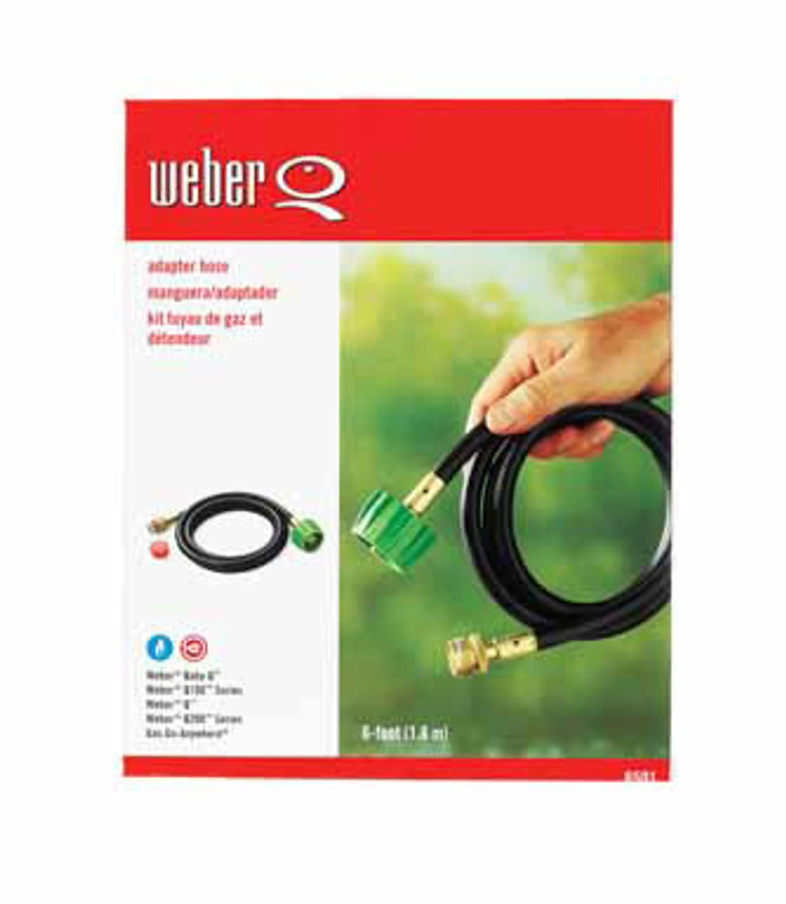 Weber 6501 Adapter Hose - Q/Go-Anywhere/Weber Traveler/Performer/Summit Charcoal/Summit Kamado S6 2 Weber 6501 Adapter Hose - Q/Go-Anywhere/Weber Traveler/Performer/Summit Charcoal/Summit Kamado S6 - Image 2