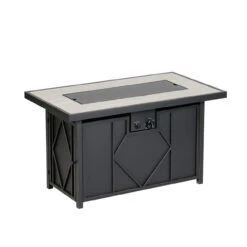 Rectangular Steel Propane Fire Table