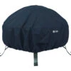 Black Polyester Fire Pit Cover