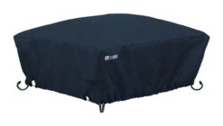 Black Polyester Fire Pit Cover Square