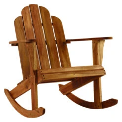 Tahoe Wood Frame Adirondack Rocking Chair