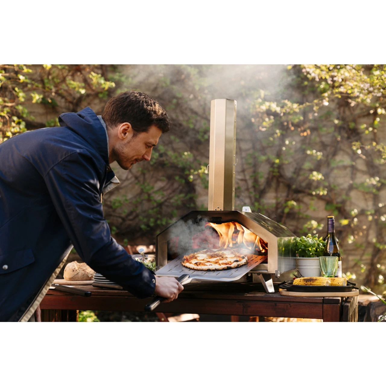 Ooni Pro 16 In. Charcoal/Wood Pellet Outdoor Pizza Oven Silver 4 Ooni Pro 16 In. Charcoal/Wood Pellet Outdoor Pizza Oven Silver - Image 4