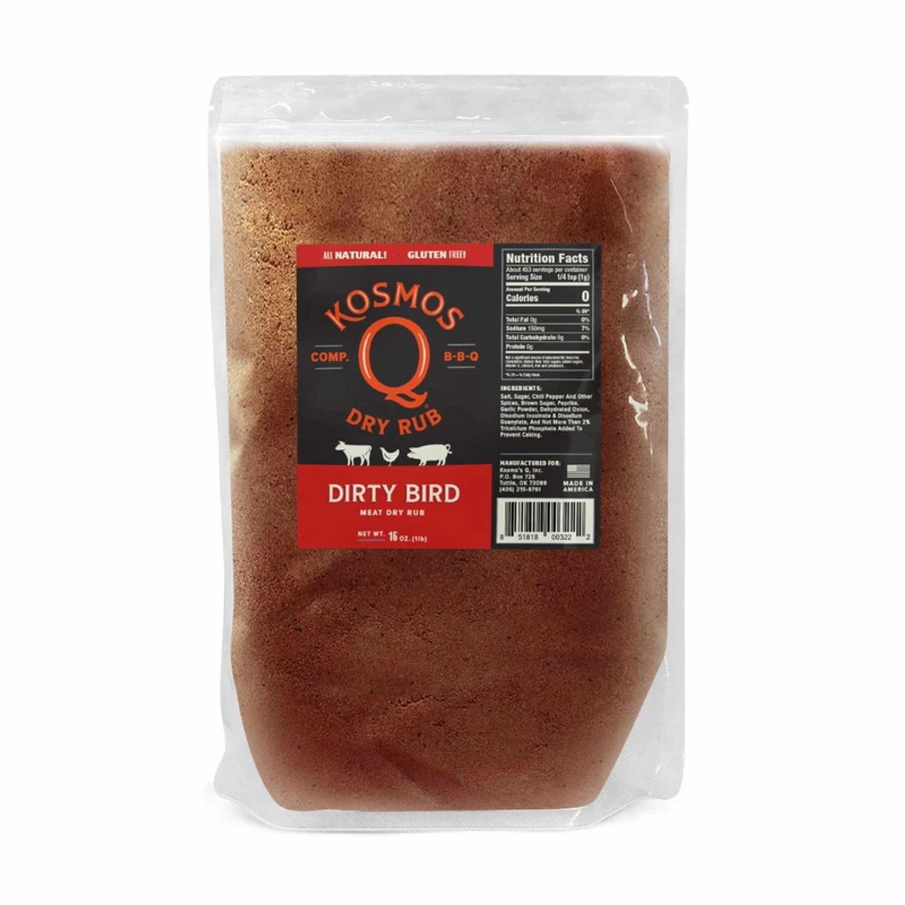Kosmos Q Dirty Bird Dry Rub 16 Oz 1 Kosmos Q Dirty Bird Dry Rub 16 Oz