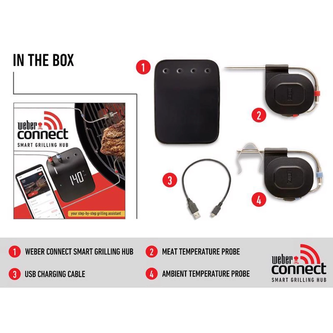 Weber 3201 Connect Digital WiFi Enabled Thermometer 6 Weber 3201 Connect Digital WiFi Enabled Thermometer - Image 6