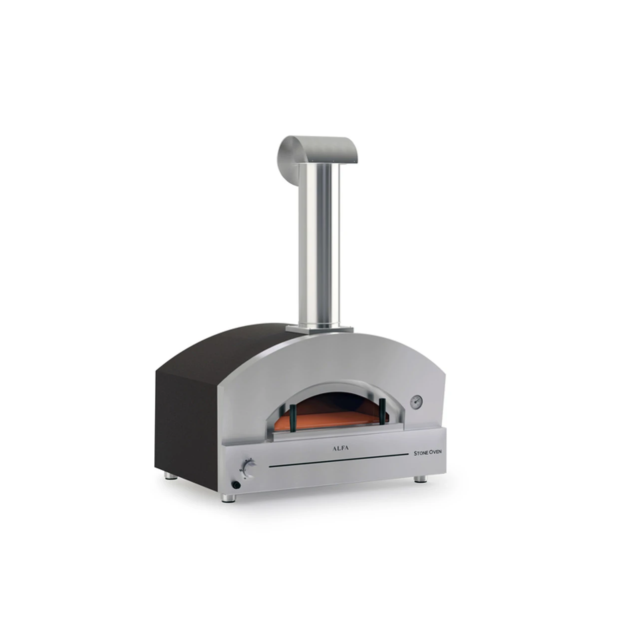 Alfa Liquid Propane/Wood Pellet Outdoor Pizza Oven Silver 1 Alfa Liquid Propane/Wood Pellet Outdoor Pizza Oven Silver