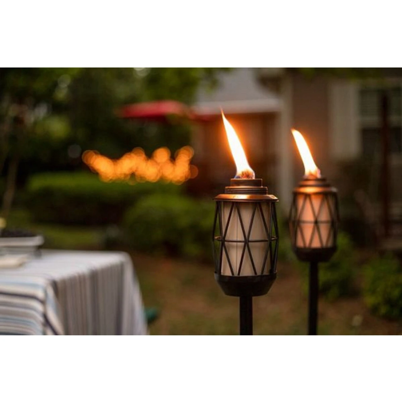 Tiki BiteFighter Black Metal 64.25 In. Garden Torch 1 Pc 2 Tiki BiteFighter Black Metal 64.25 In. Garden Torch 1 Pc - Image 2