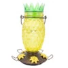 Perky-Pet Wild Bird 3.5 Lb Glass/Metal Top Fill Pineapple Bird Feeder 3 Ports