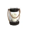 Infinity 9 In. Glass & Metal Hanging Lantern