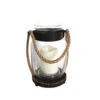 Infinity 11 In. Glass & Metal Hanging Lantern
