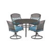 Hattington 5 Pc Swivel Dining Set