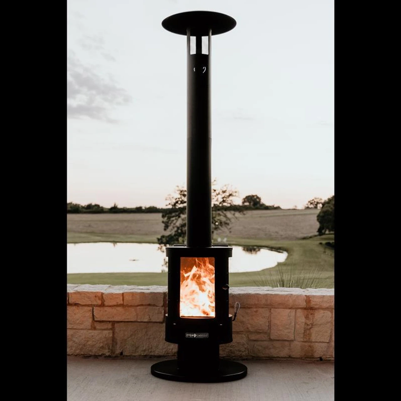 Even Embers Wood Pellet Stainless Steel Freestanding Patio Heater 2 Even Embers Wood Pellet Stainless Steel Freestanding Patio Heater - Image 2