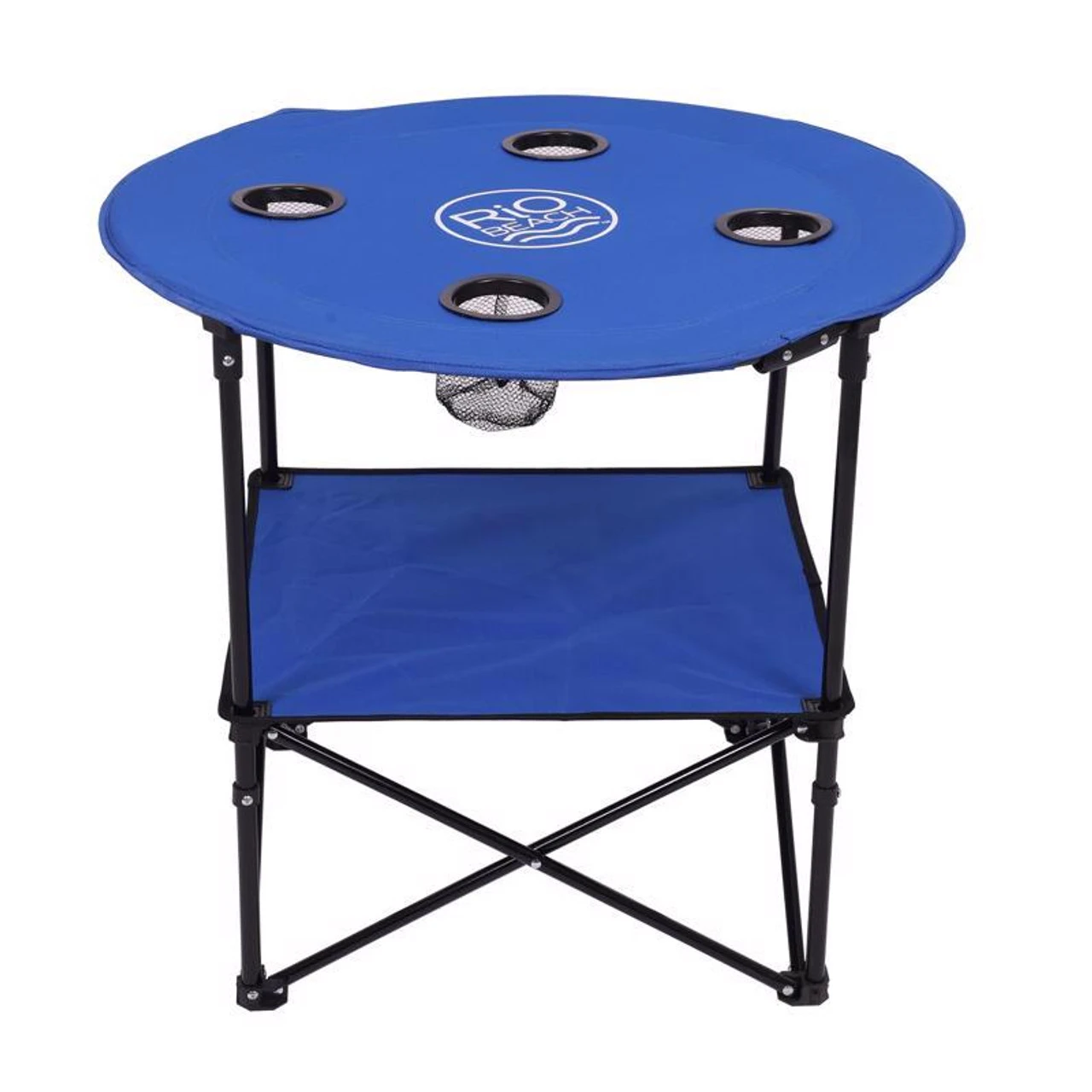 Rio Brands Plastic Blue 28 In. Round Foldable Picnic Table 1 Rio Brands Plastic Blue 28 In. Round Foldable Picnic Table