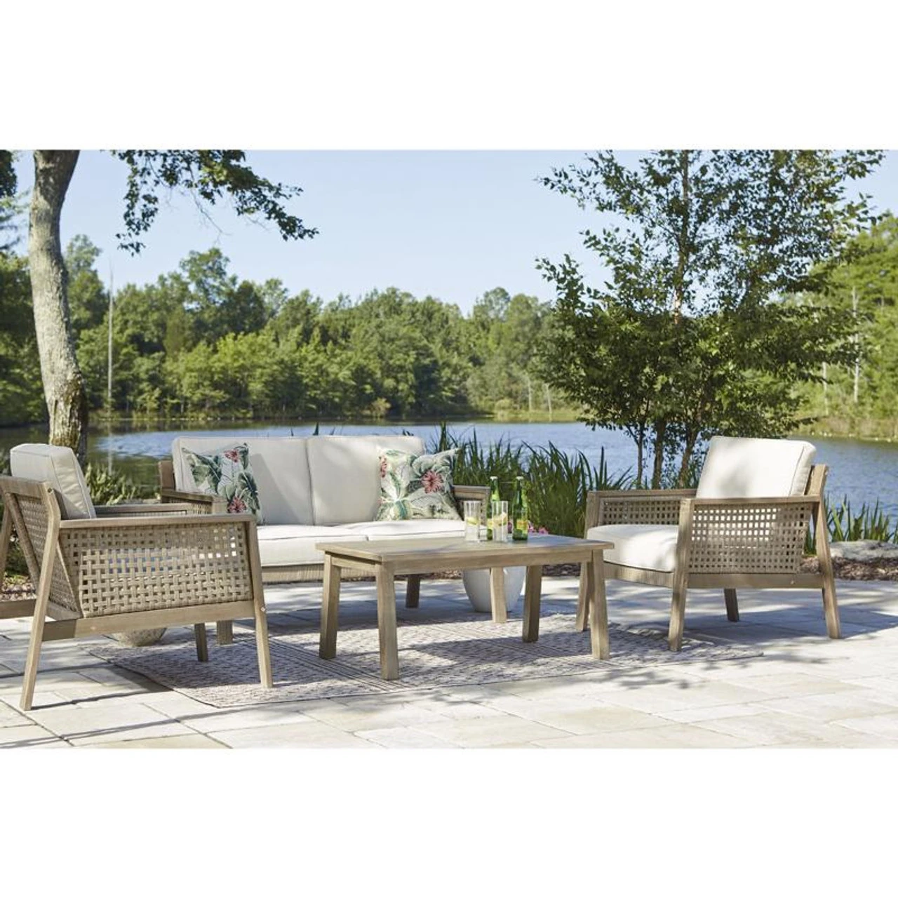 Ashley Furniture Signature Design Barn Cove 4 Pc Chat Set 3 Ashley Furniture Signature Design Barn Cove 4 Pc Chat Set - Image 3
