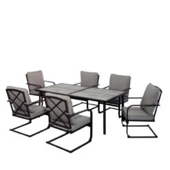 Living Accents Lakehurst 7 Pc Steel Dining Set