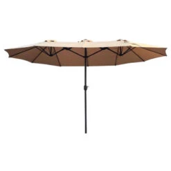 Living Accents 15 Ft. Beige Patio Umbrella