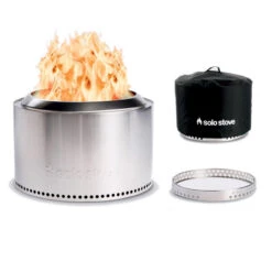 Solo Stove Yukon 27 In. W Stainless Steel Round Wood Fire Pit With Stand