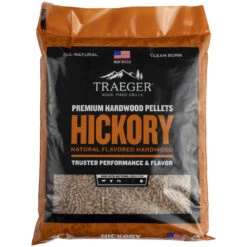 Traeger Premium All Natural Hickory BBQ Wood Pellet 20 Lb