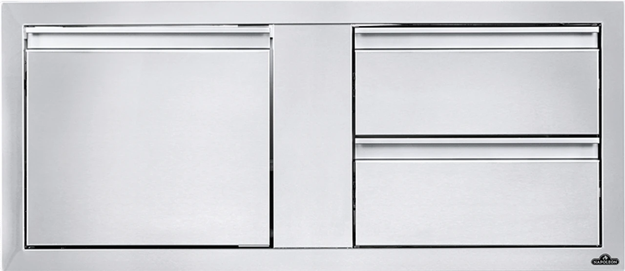 Napoleon BI-4216-1D2DR - 42" X 16" SINGLE DOOR & DOUBLE DRAWER COMBO 1 Napoleon BI-4216-1D2DR - 42" X 16" SINGLE DOOR & DOUBLE DRAWER COMBO