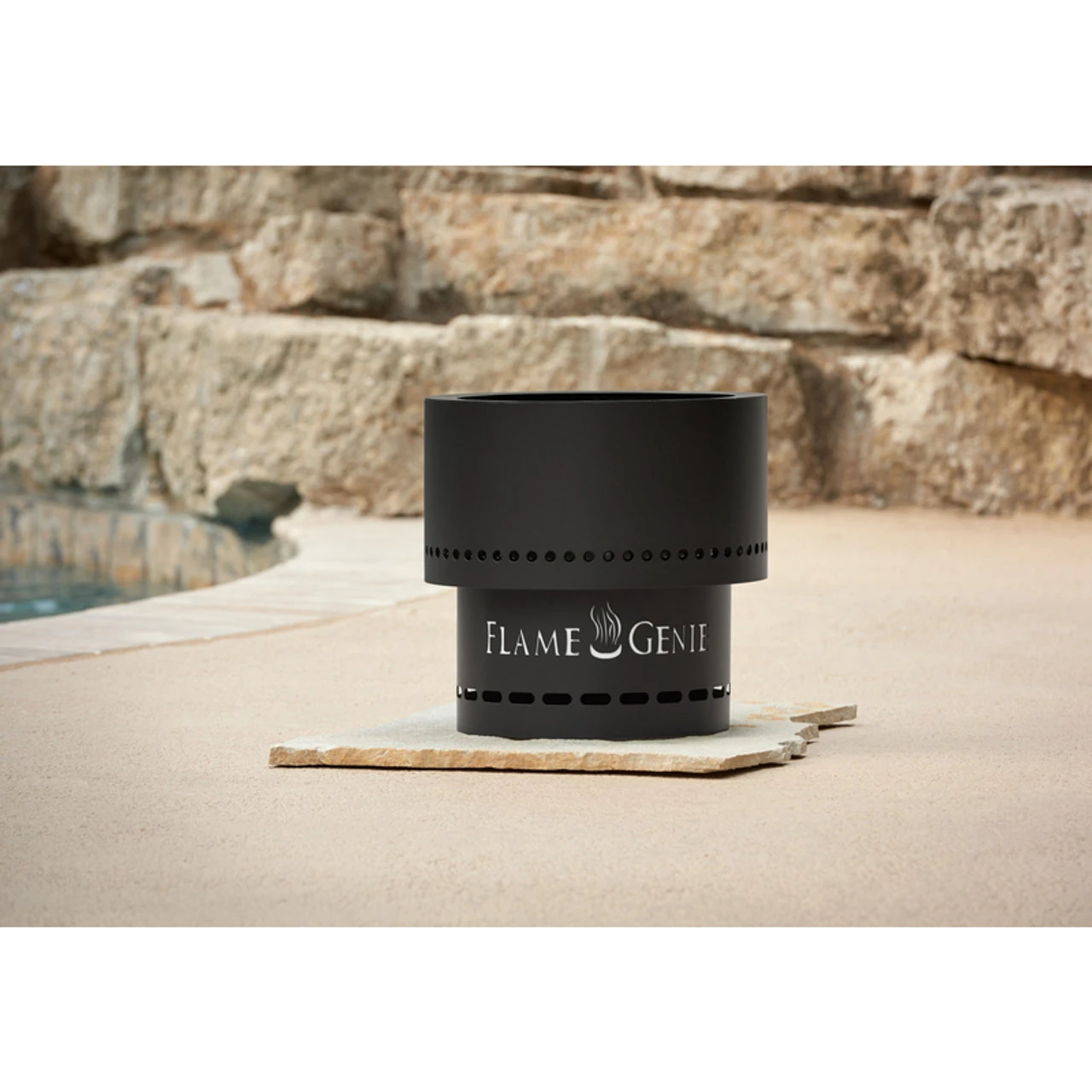 Flame Genie Cylindrical Open Wood Pellet Fire Pit 3 Flame Genie Cylindrical Open Wood Pellet Fire Pit - Image 3