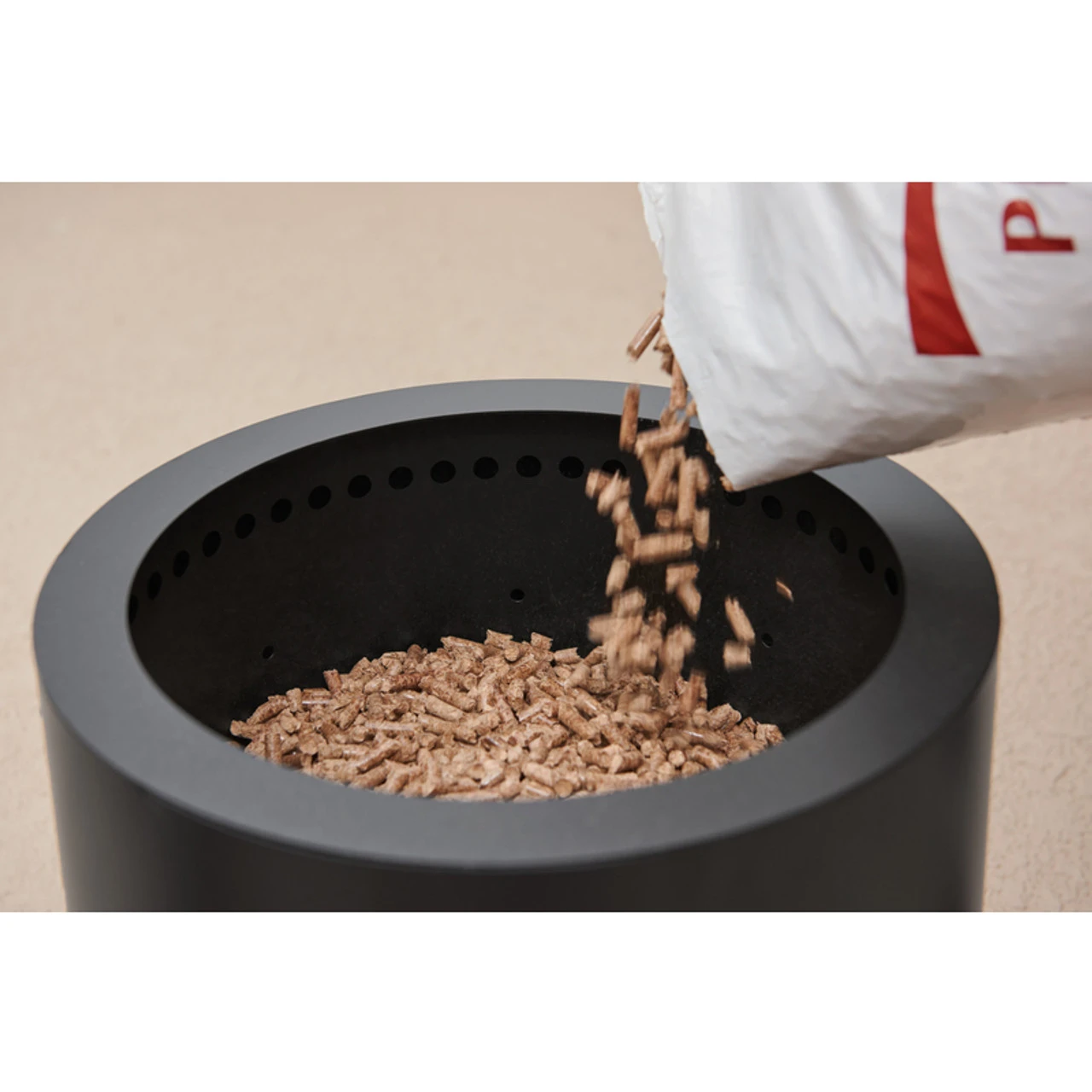 Flame Genie Cylindrical Open Wood Pellet Fire Pit 4 Flame Genie Cylindrical Open Wood Pellet Fire Pit - Image 4