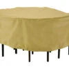 Classic Accessories 69 Inch Brown Polyester Dining Set Cover
